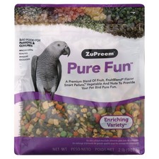 Zupreem  Pure Fun  Bird Food for Parrots and Conures 2 lb Seed and Pellet Mix