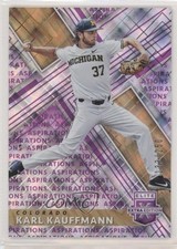 2019 Panini Elite Extra Edition Aspirations Purple /250 Karl Kauffmann #77 nd3