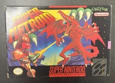 SNES Super Metroid +box (no inserts) / Clean & Tested