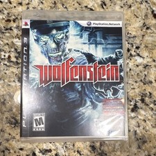 Wolfenstein PS3 2009 rare delisted game CIB Complete Tested Black Label⁠