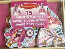 Melissa Doug Wooden PRINCESS Magnets with Box
