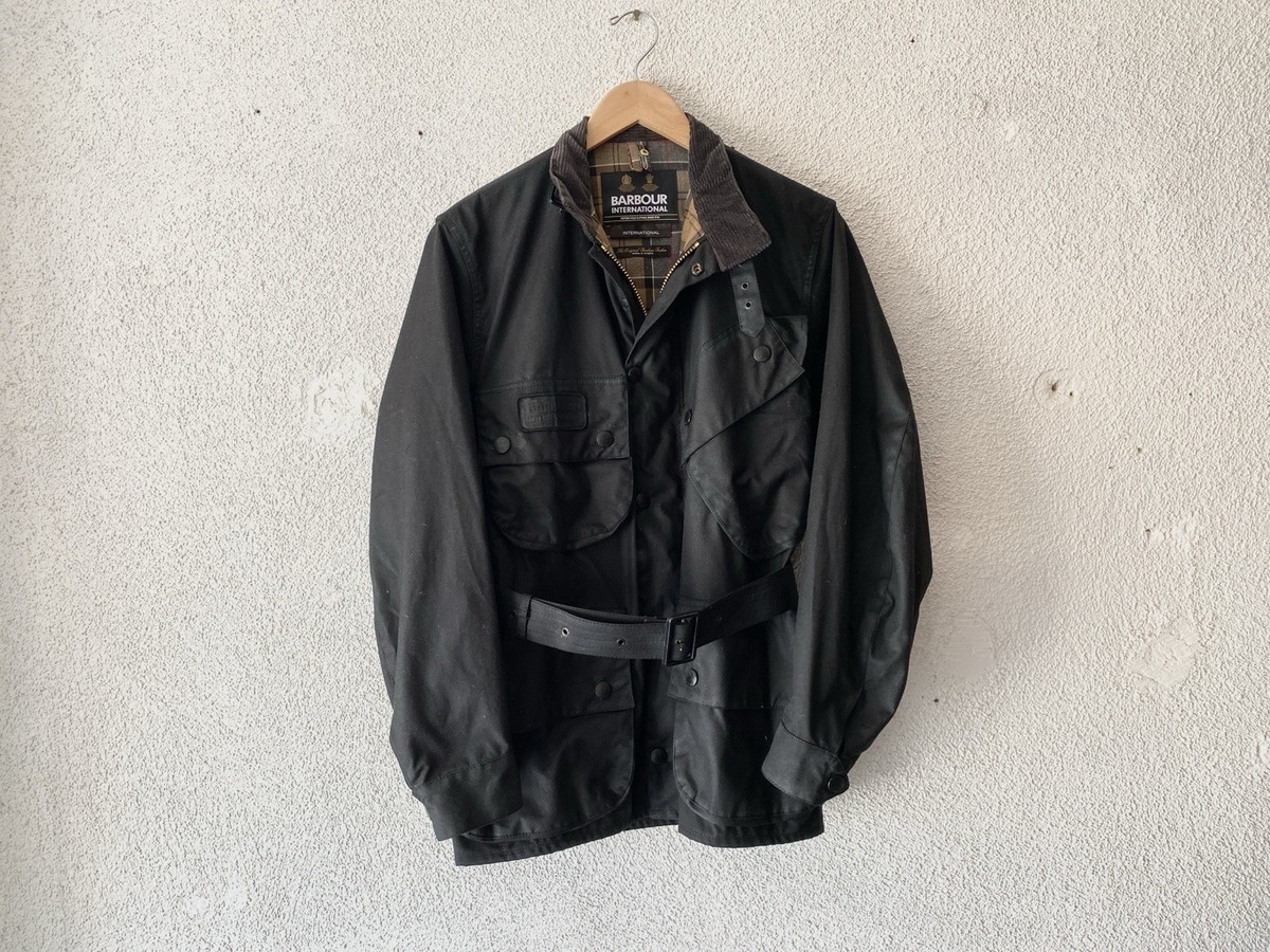 A/W 2022 BARBOUR INTERNATIONAL blk ORIGINAL WAXED COTTON