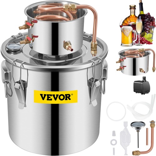 VEVOR Alkohol Destillieranlage Destilliergerät 30L Haus Wein Destiller Pumpe
