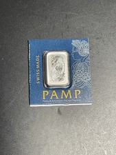 1g Platinum Bar PAMP Suisse Lady Fortuna In Assay C023445 .9995 Fine 3265.87 per troy oz