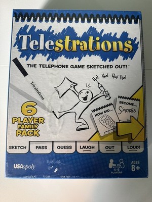 Telestrations The Telephone Game Sketched Out Family Pack Game Brand New Sealed 