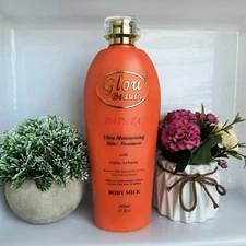 Glow Beauty Papaya Ultra Skin + Treatment Milk Lightening Lotion 500ml 