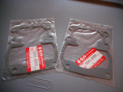 NOS Suzuki RM100 RM125 TS100 TS125 OEM QTY2 Cylinder Base Gasket 11241-41300