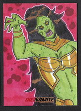 DYNAMITE COMICS: DIE!NAMITE DELUXE (2021) ZOMBIE Sketch Card by ELVIS CARDONA