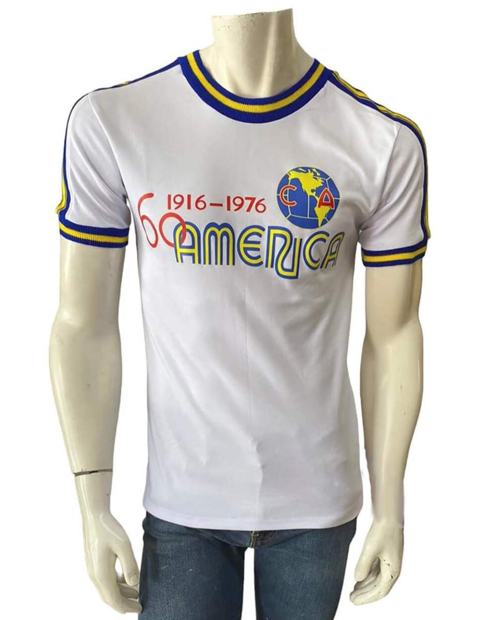América 1976 "El Chanfle" 60 Anniversary Retro Soccer Jersey Away Vintage Footba