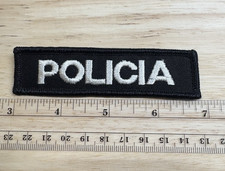 Policia Tab patch Police Uniform