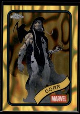 2025 Topps Chrome Marvel Gorr Yellow Lava Refractor Marvel #45