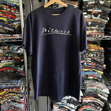 80s Picasso Walker Art Center Faded T-Shirt Navy XL