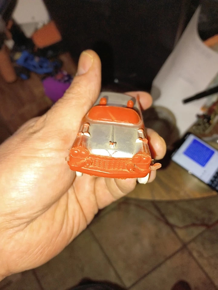 Cadillac Convertible Vintage Auburn Rubber Co. Años 50 #504 Rojo 4 1/2" - Original Foto 2 de 4