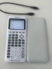 Texas Instruments TI-84 Plus CE Graphing Calculator White w/ Cover  USB Cable