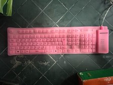 MEDIACOM SOFT TASTIERA GOMMA Keyboard FOLD IT M-SKB1500 X PS/2 USB LED LUMINOSI