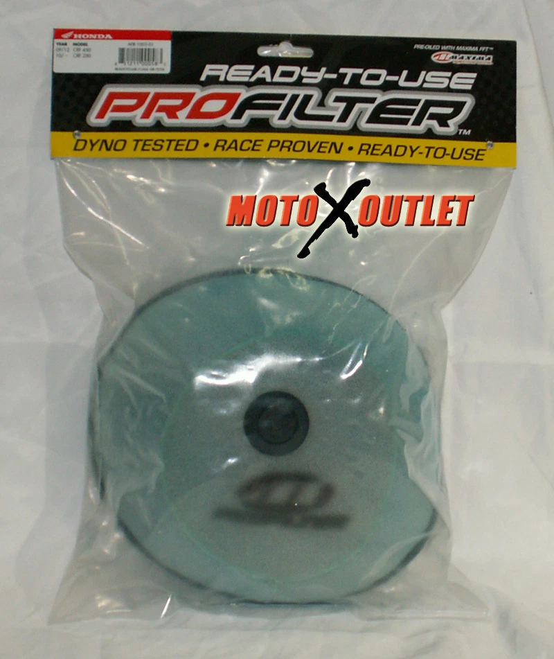 Honda CRF 450 250 Air Filter Maxima Pro CRF450R 2009-12 450R  CRF250R 10-13 250R - Image 2 of 4