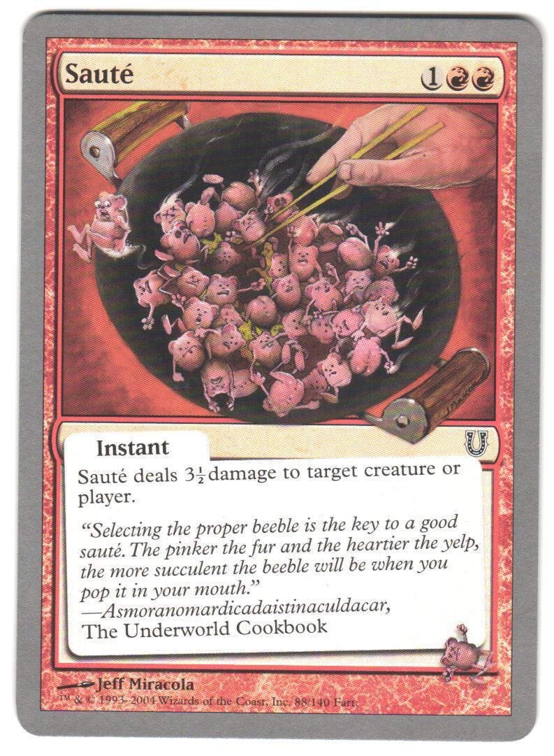 Magic_the_gathering Unhinged Saute #88 2004,MTG,LP Common