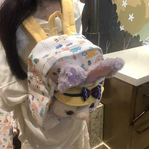 Disney Duffy Friend Stella Lou rabbit Head plush Backpack Bag School Bag cute - Picture 5 of 5