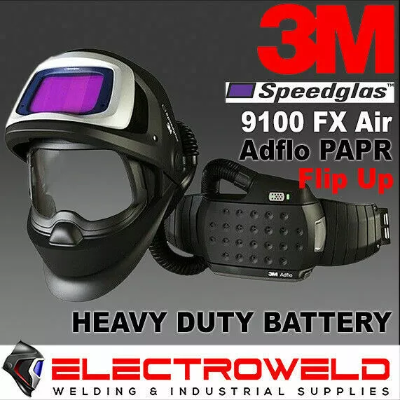 Passief armoede solo 3M SPEEDGLAS Welding Helmet 9100xxi FX Air Flip Up ADFLO PAPR, Heavy Duty |  eBay
