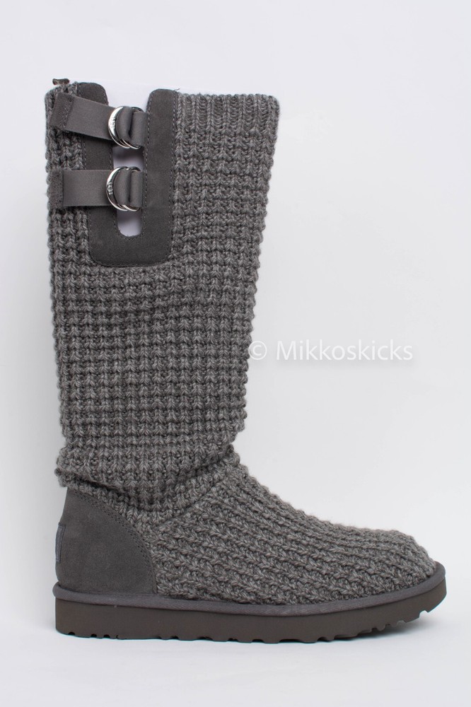 US Size 7 - UGG Women's Classic SOLENE Tall Color Charcoal