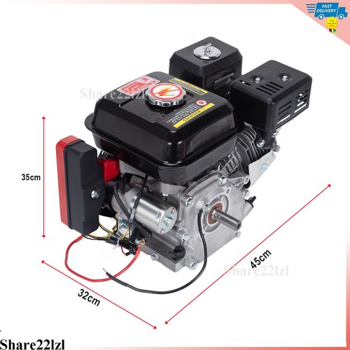 Elektrostart 212cc 7,5 PS Horizontalmotor Go Kart Gasmotor Motor 4-Takt - Bild 3 von 16