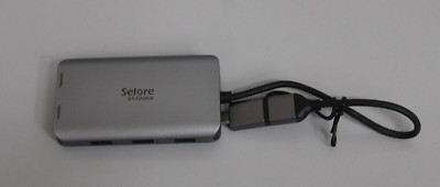 Selore&S-Global USB 3.0 Docking Station Dual HDMI USB C Hub Dual Monitor
