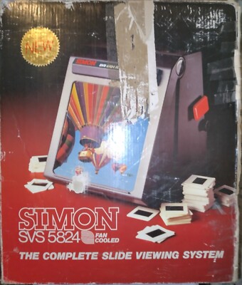 Simon SVS 5824 High Quality 35mm Slide Viewing System  W/Box