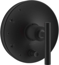 KOHLER T14501-4-BL Purist Shower Valve Trim, Matte Black