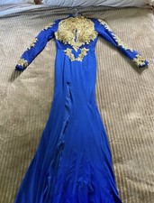 Custom Made Mermaid Prom Dress with Slit (Xs-S)