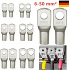 10-50x Ringkabelschuhe Blank M6-M12 0,5 - 50 mm² Ringösen Kabelschuhe unisoliert