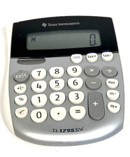 Texas Instruments TI-1795SV Solar Power Desktop Tax Calculator