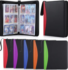 Premium Trading Card 3 Ring Binder 9 Pocket - 5 COLOR OPTIONS- 900 Capacity