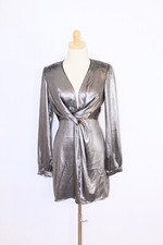 Astr The Label Grey Shimmer Dress Size (S)