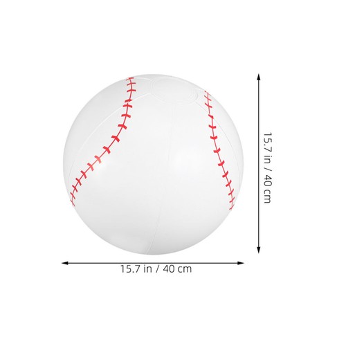 4pcs Blowing-up Baseball Toys Inflatable Balls Swimming Pool Floating Balls - 第 4/12 張圖片
