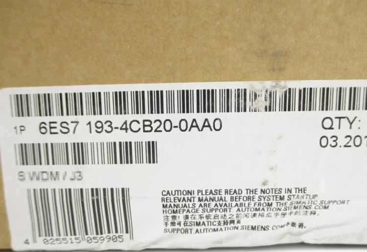 6ES7193-4CB20-0AA0 1PCS NEU SIEMENS TERMINAL MODULE 6ES7193-4CB20-0AA0 - Bild 1 von 1