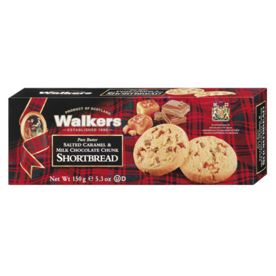 Walkers Pure Butter Shortbread Salted Caramel Milk Chocolate 150g