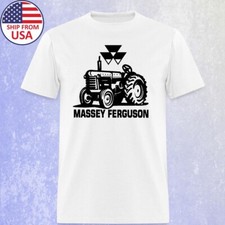 Massey Fergusson Tractor Men's White Size S-5XL