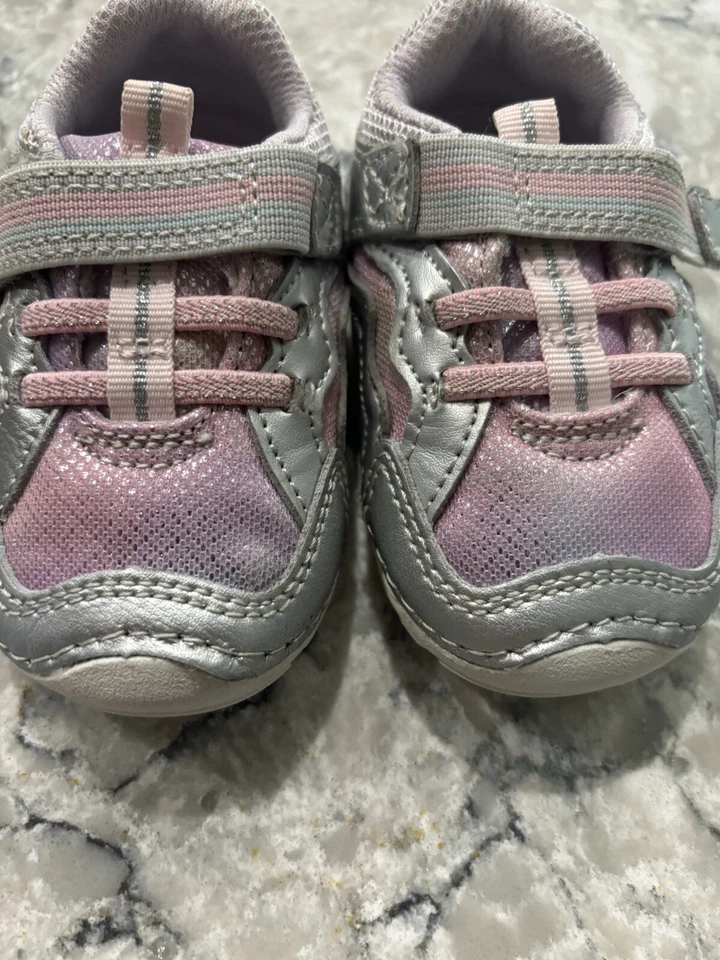 Stride Rite Talla 3 1/2 Niño Pequeño EE. UU. Púrpura/Rosa  Foto 2 de 4