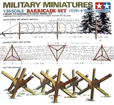 Tamiya 35027 1/35 Scale Military Miniatures Accessories Model Kit Barricade Set