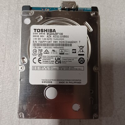 Toshiba MQ04UBF100 AZA AE32/JU0B0U 1TB USB 3.0 2.5'' Hard Drive NO CASING
