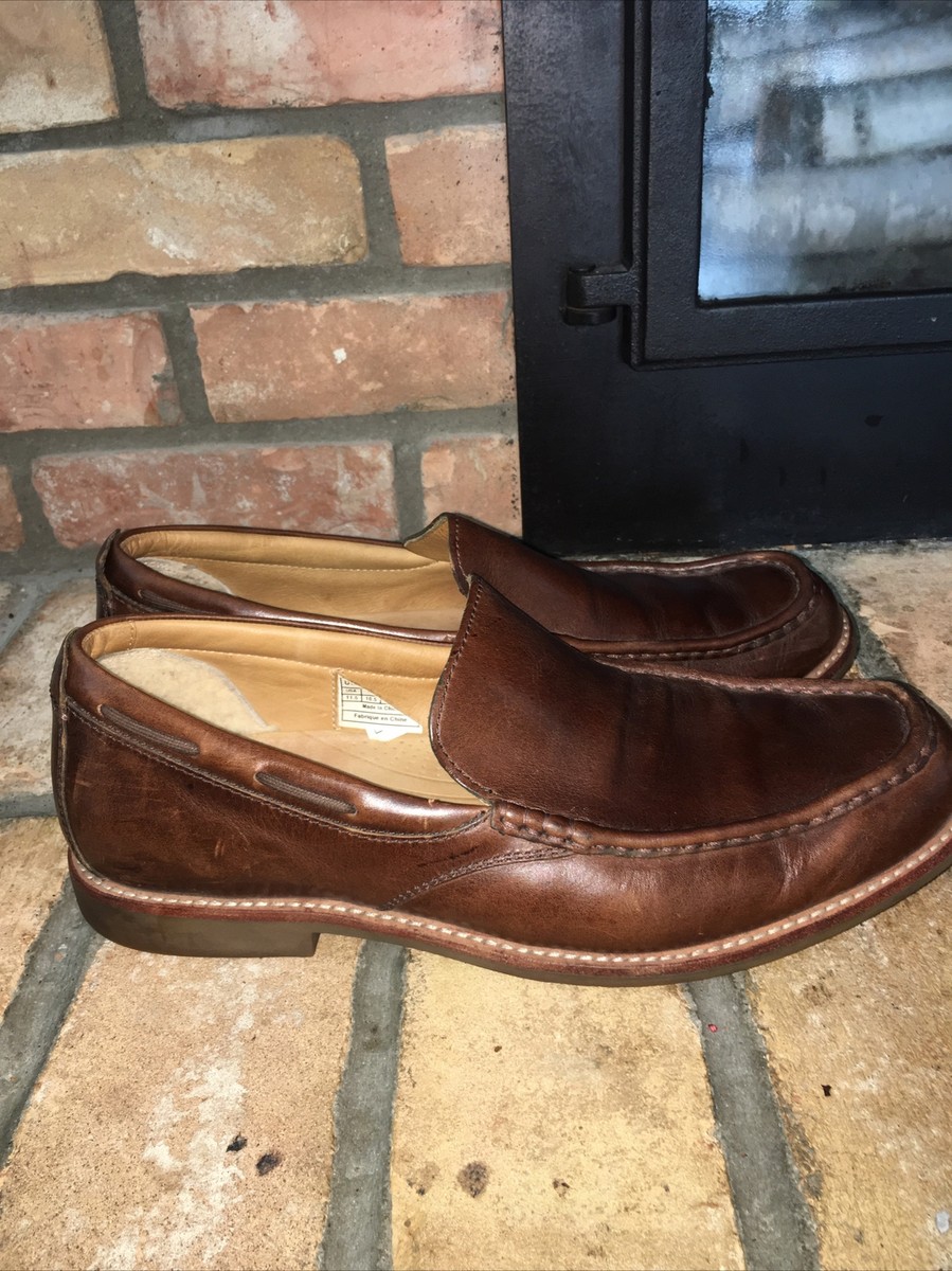 UGG Mens Via Ponte Loafers Shoes Brown Slip On Moc Toe Low  display picture 1