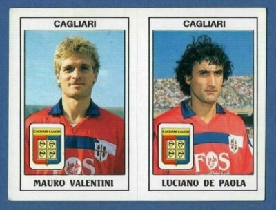 FIGURINE FOOTBALLERS PANINI 1989/90 - REC/REMOVED - N.379 VALENTINI - CAGLIARI