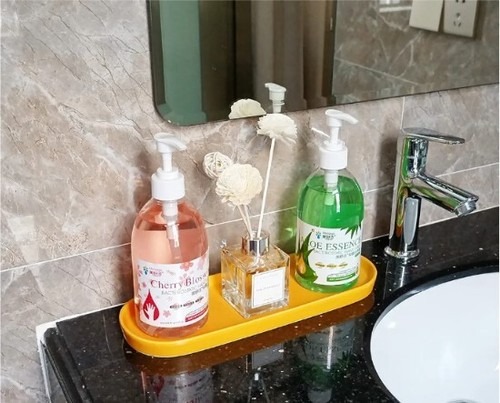 Ceramic Sink Tray, Bathroom Kitchen Tray, Cosmetics Dish - Picture 3 of 6