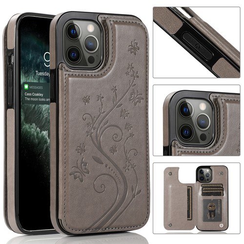 For iPhone 14 15 Pro Max 13 12 11 XS 8 WOMEN Leather Card Wallet Flip Case Cover - Picture 20 of 23