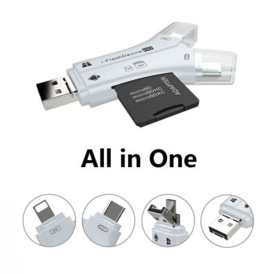 Micro USB Type C OTG SD TF Card Reader for iPad IPhone XS XR X Android LG