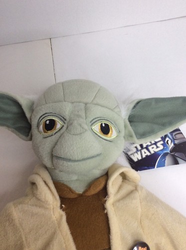 Disney Star Wars Yoda Stuffed Plush Doll BackPack Buddies Bag 15in Free Pin NEW - Picture 5 of 7