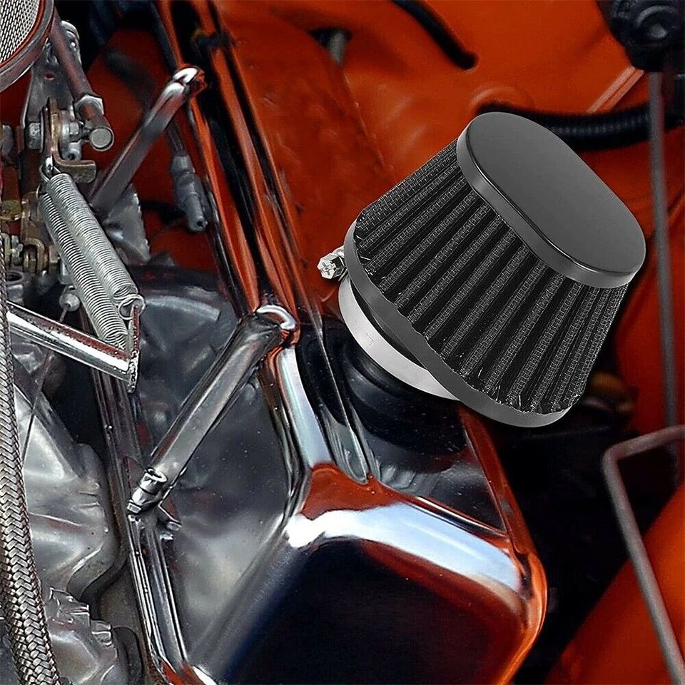 Motorcycle Black 51mm Air Filter Pod For Yamaha V Star 1100 XVS1100A Classic Foto 4 de 4