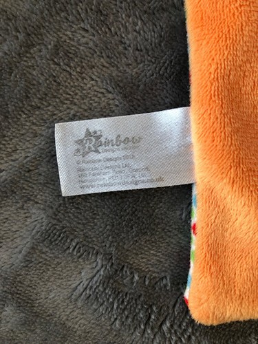 Rainbow Disney Tigger Orange Baby Comfort Blankie 12" Soft Toy - Picture 4 of 4