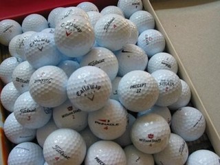 50 Golfbälle Marken Mix Titleist Callaway Wilson Nike TaylorMade Vice etc.