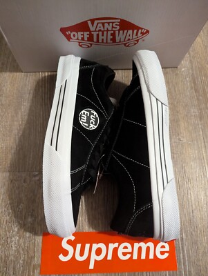 vans supreme F*CK Em black skate sid s in 40.5
